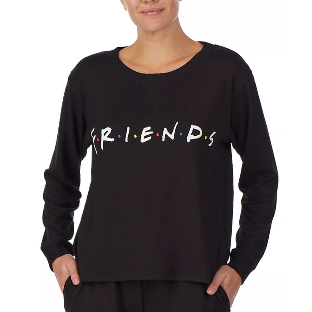 FRIENDS Long Sleeve Pajama Top Large
